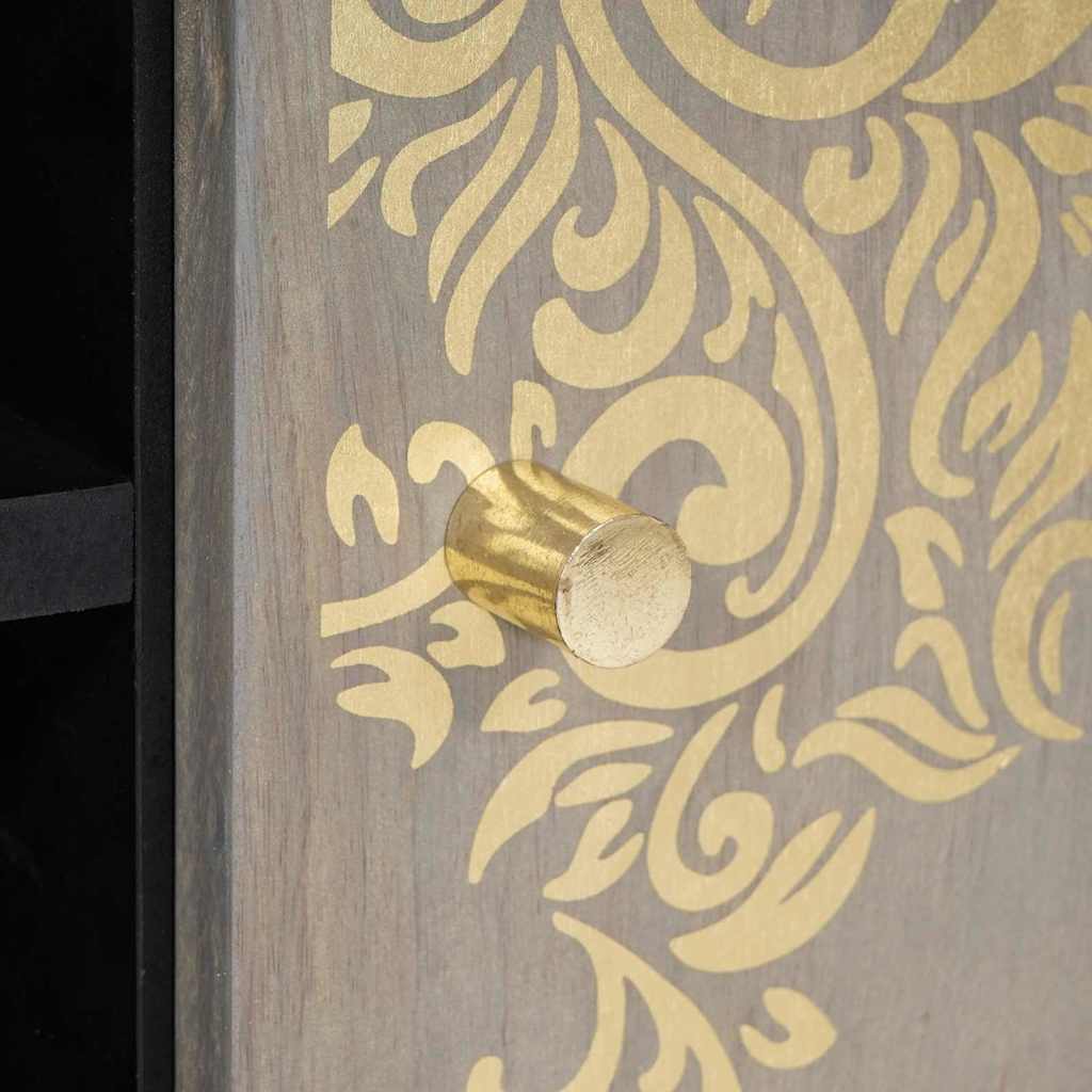 Salongbord Sofabord Grå 80 x 50 x 40 cm heltre mango