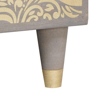 Salongbord Sofabord Grå 80 x 50 x 40 cm heltre mango