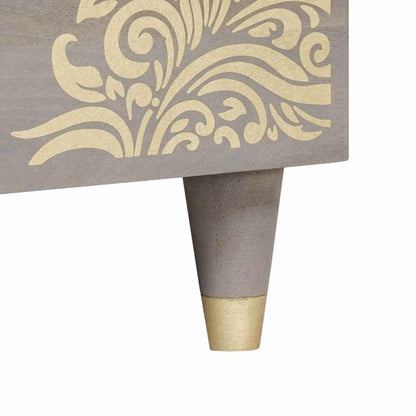 Salongbord Sofabord Grå 80 x 50 x 40 cm heltre mango