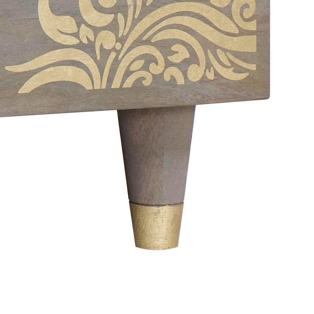 Salongbord Sofabord Grå 100 x 54 x 40 cm heltre mango