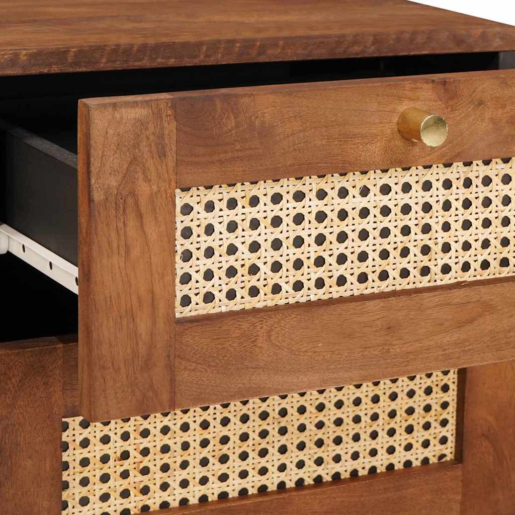 Nattbord Sengbord Tre 40 x 33.5 x 46 cm Solid mango Tre og