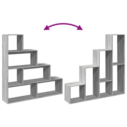 Bokhylle Sonoma Grå 4 etasjer 143,5x29x143,5 cm