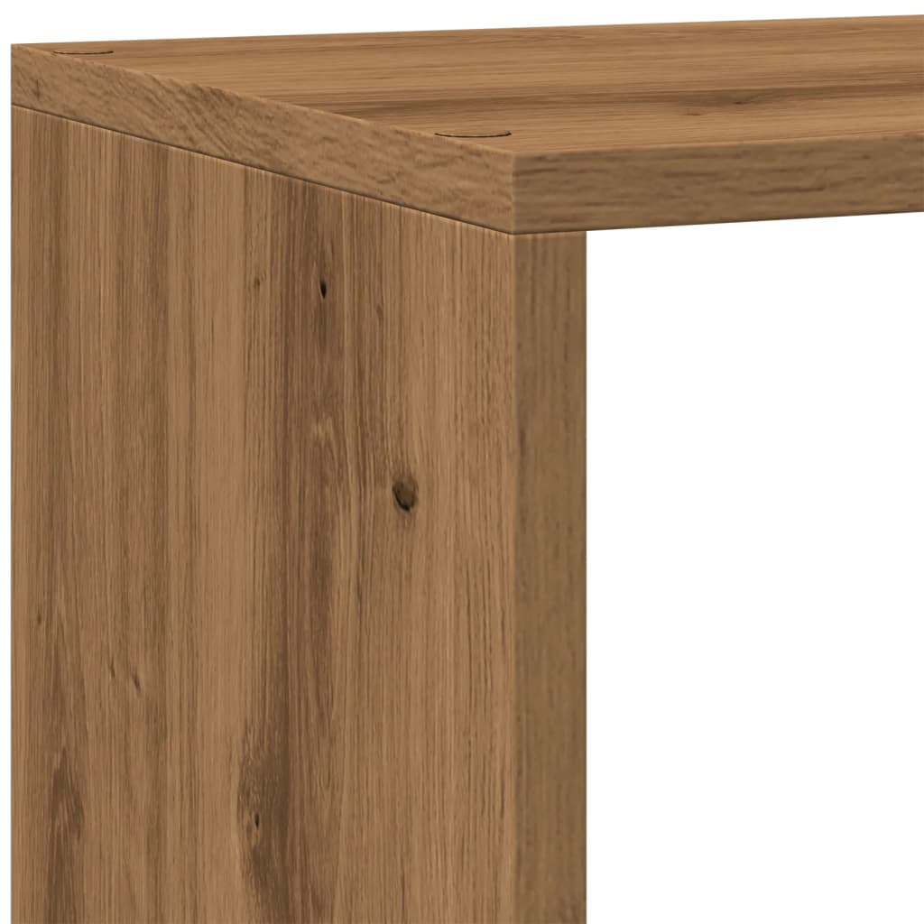 Bokhylle Artisan Eik 4 etasjer 143,5x29x143,5 cm