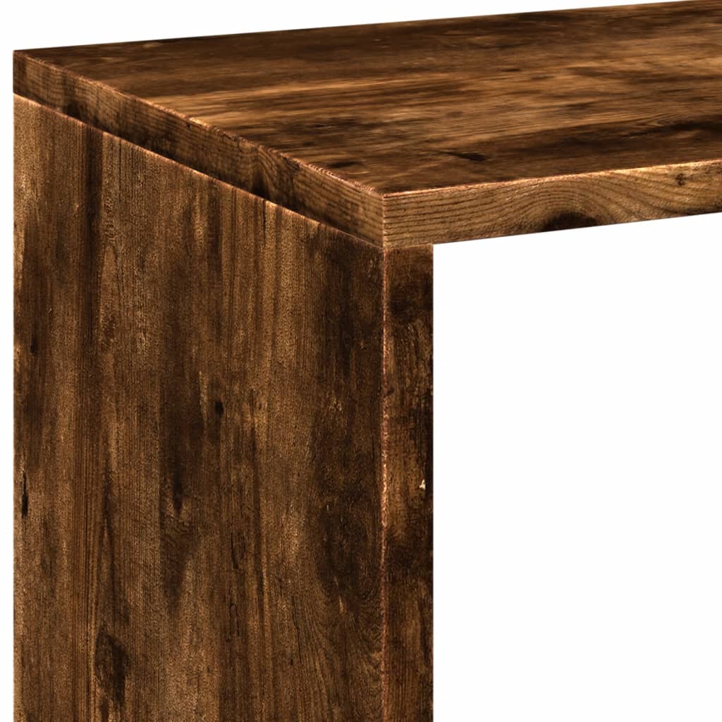 Bokhylle Røkt Eik 69,5x29x103,5 cm