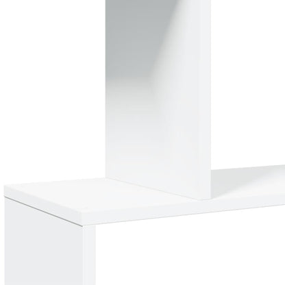 Bokhylle Hvit 5 etasjer 70x24x161 cm