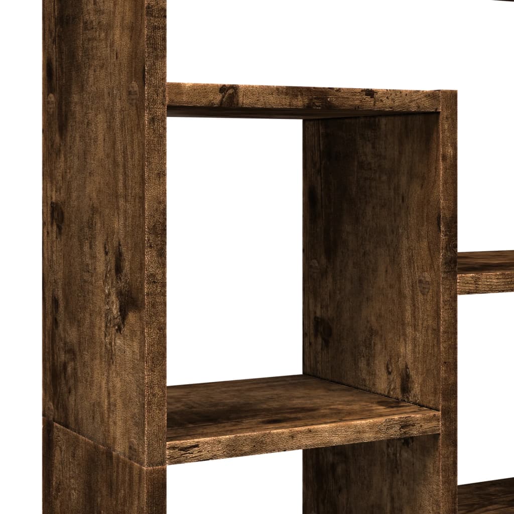 Bokhylle Røkt Eik 72x20x120 cm