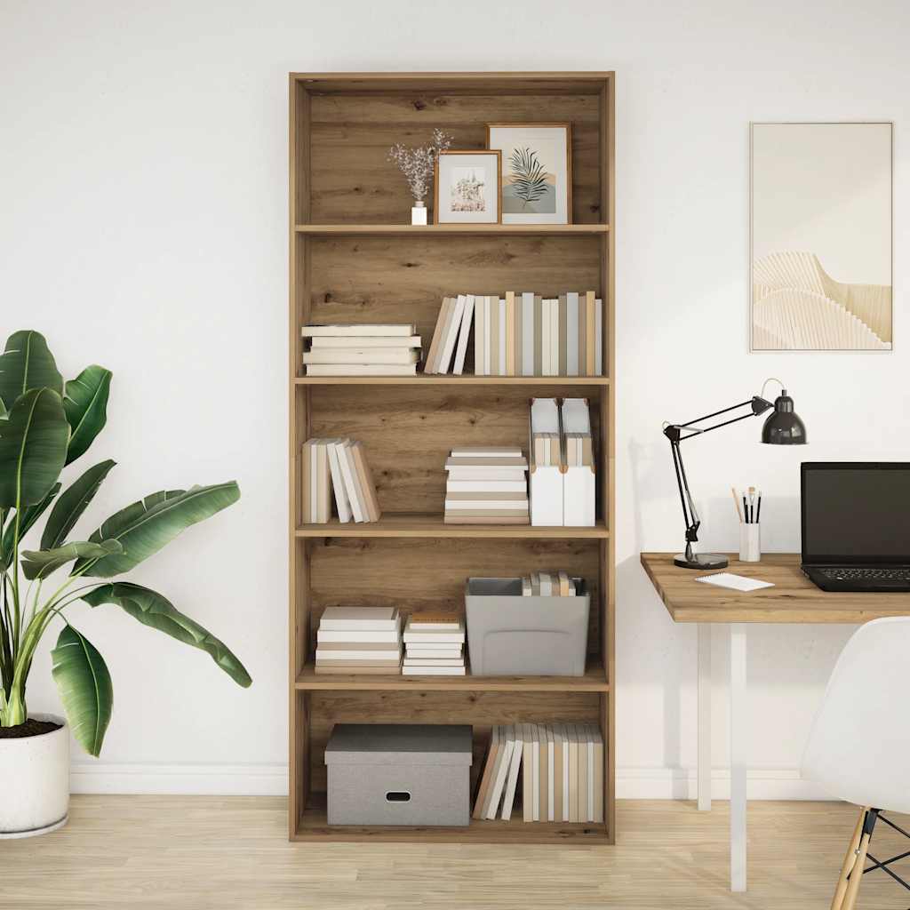 Bokhylle Brun Eik 80x30x189 cm