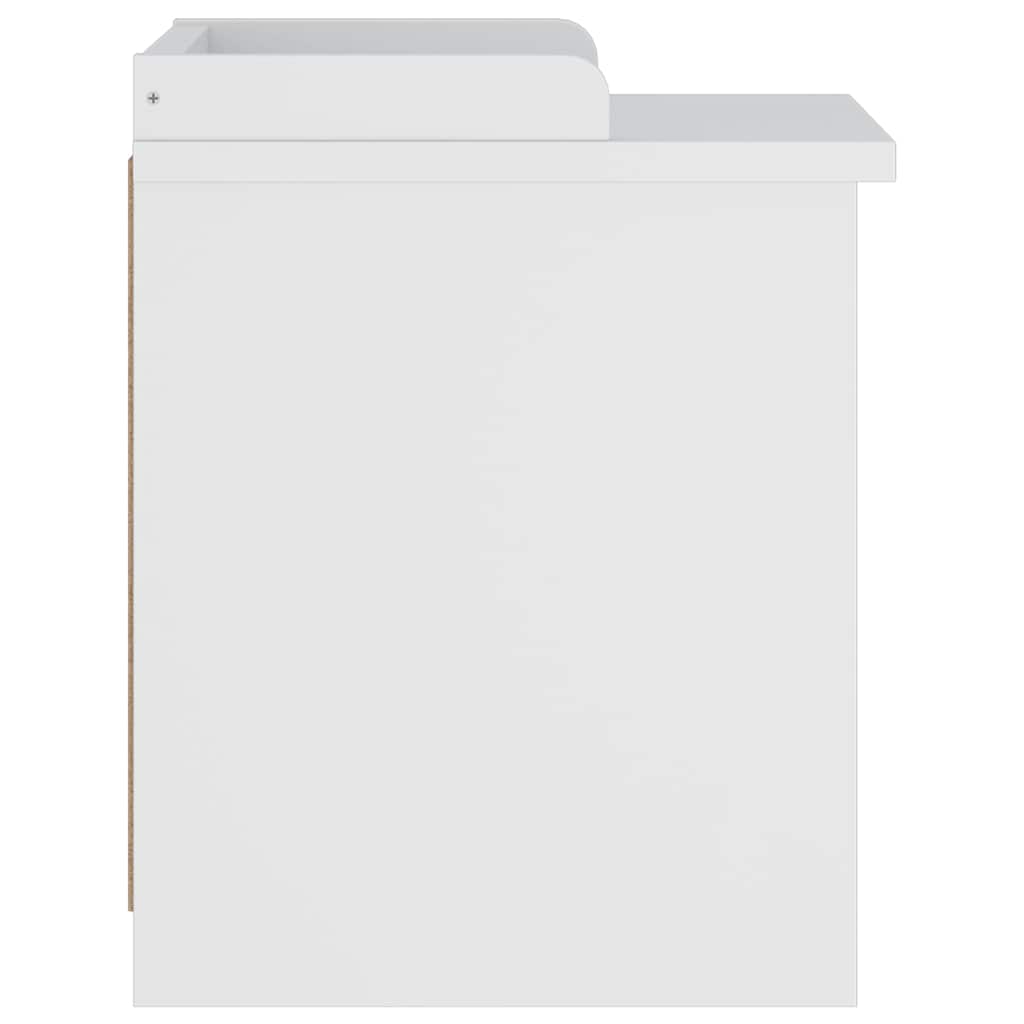 Sittebenk Gangbenk SANDNES Hvit 45x40x50 cm heltre furu