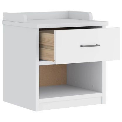 Sittebenk Gangbenk SANDNES Hvit 45x40x50 cm heltre furu