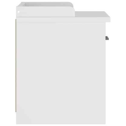 Sittebenk Gangbenk SANDNES Hvit 45x40x50 cm heltre furu