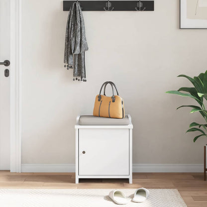 Sittebenk Gangbenk SANDNES Hvit 45x40x50 cm heltre furu