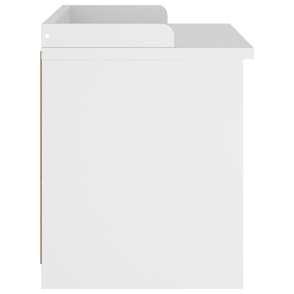 Sittebenk Gangbenk SANDNES Hvit 87x40x50 cm heltre furu