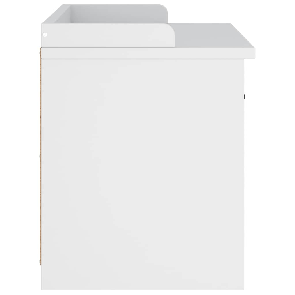 Sittebenk Gangbenk SANDNES Hvit 87x40x50 cm heltre furu