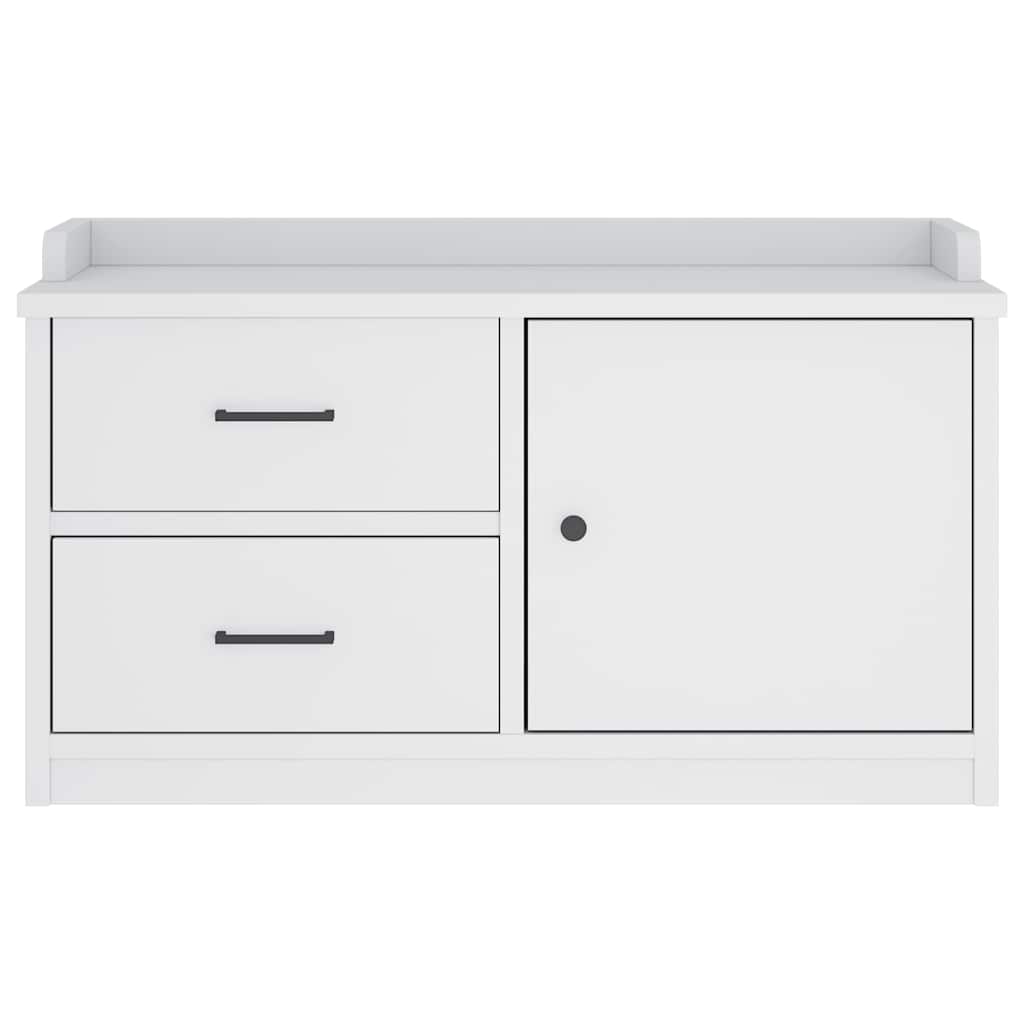 Sittebenk Gangbenk SANDNES Hvit 87x40x50 cm heltre furu