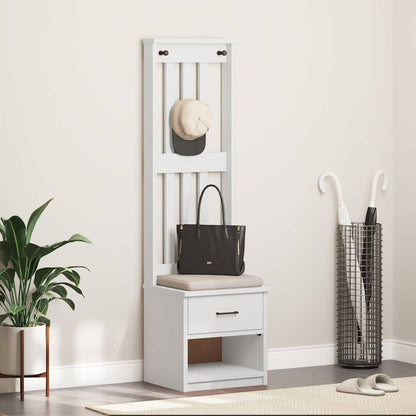 Hallmøbel Halltre SANDENS Hvit 45x40x159,5 cm heltre furu