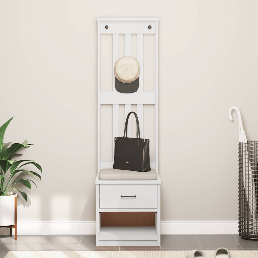 Hallmøbel Halltre SANDENS Hvit 45x40x159,5 cm heltre furu