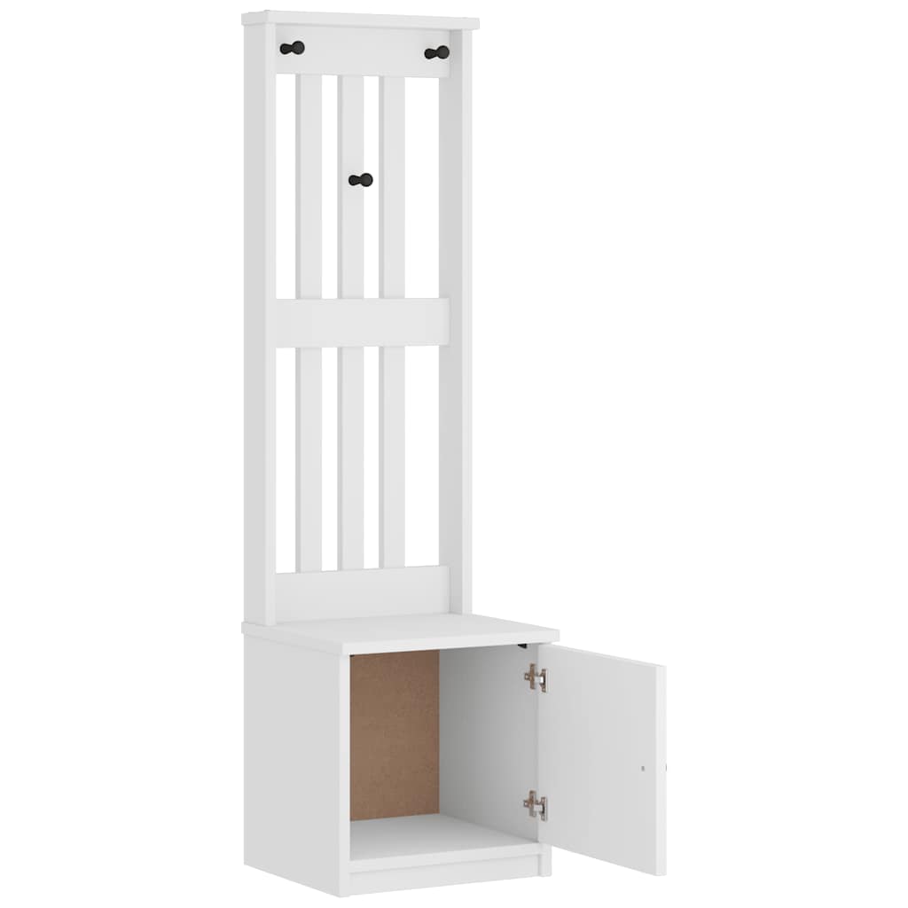 Hallmøbel Halltre SANDENS Hvit 45x40x159,5 cm heltre furu