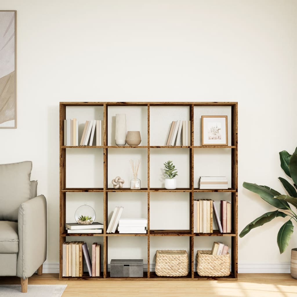 Bokhylle Gammelt Tre 137,5x29x137,5 cm