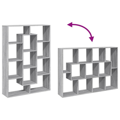 Bokhylle Sonoma Grå 102x29x143 cm