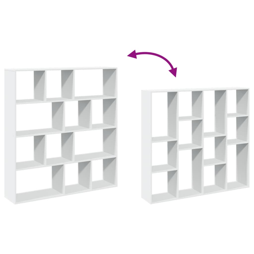 Bokhylle Hvit 132x29x141,5 cm