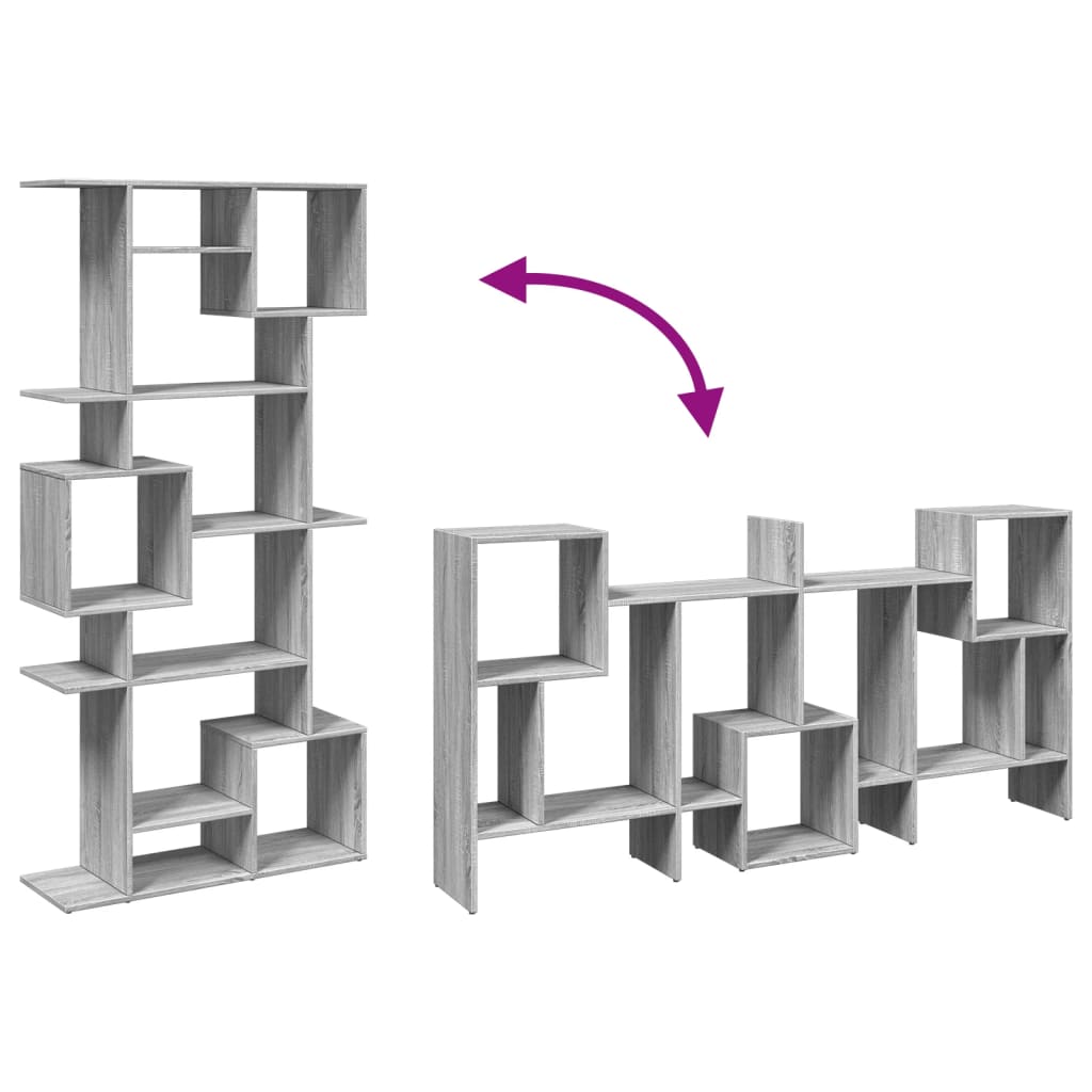 Bokhylle Sonoma Grå 92x29x188 cm