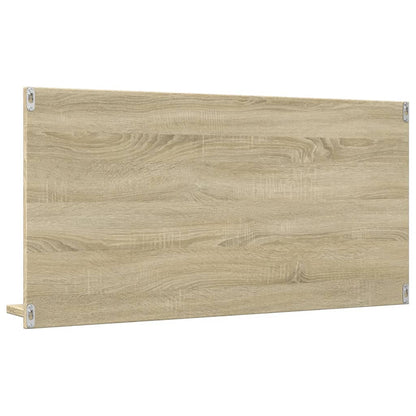 Baderomshylle med speil sonoma eik 90x11x45 cm konstruert tre