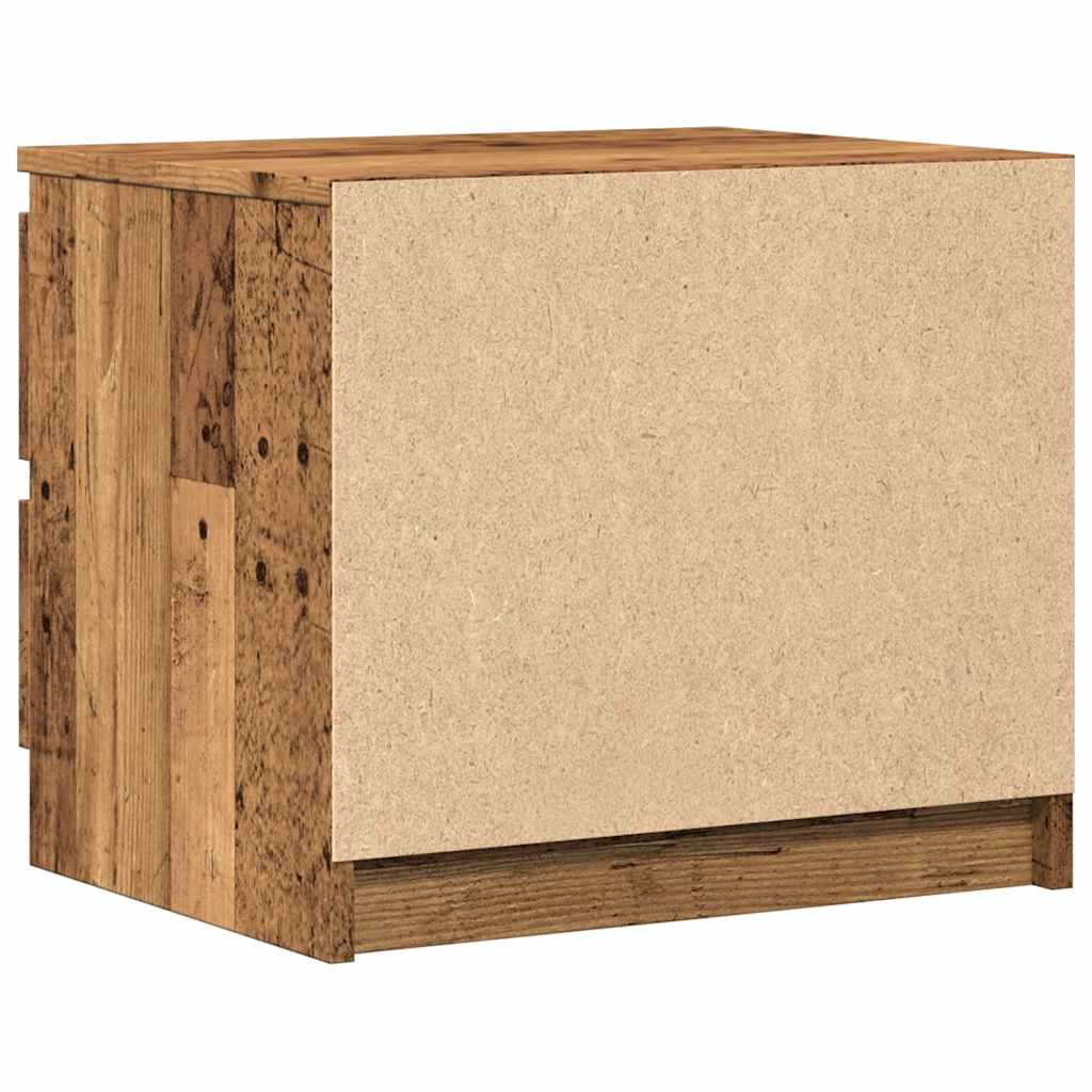 Nattbord 2 stk gammelt tre 50x40x43.5 cm konstruert tre