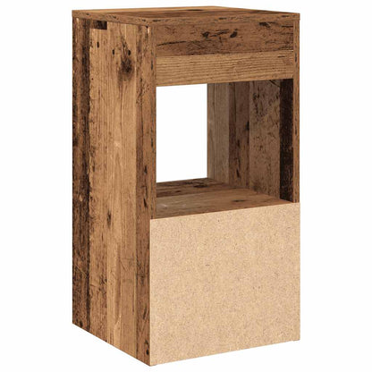 Nattbord med skuff 2 stk gammelt tre 35x34x66,5 cm