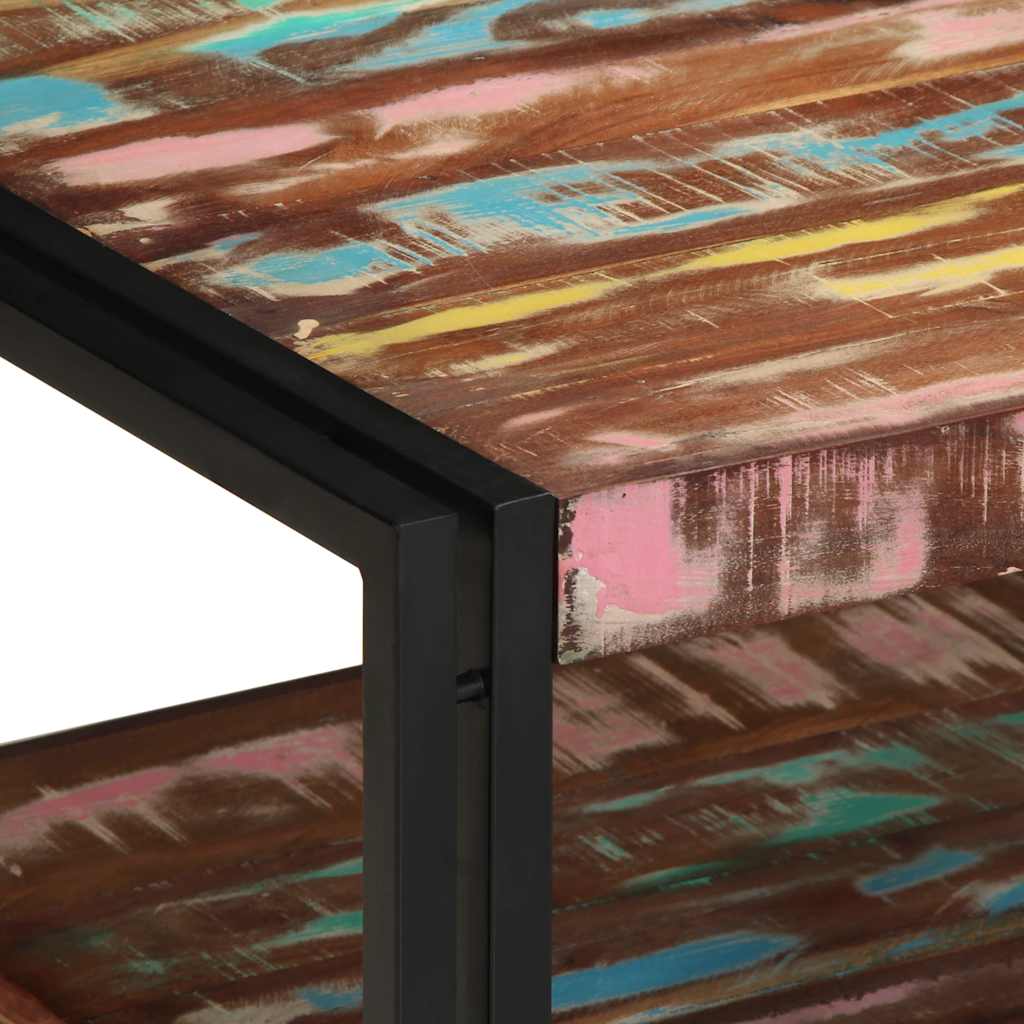 Salongbord Sofabord Tre Gjenvunnet Heltre flerfarget 70x50x38 cm