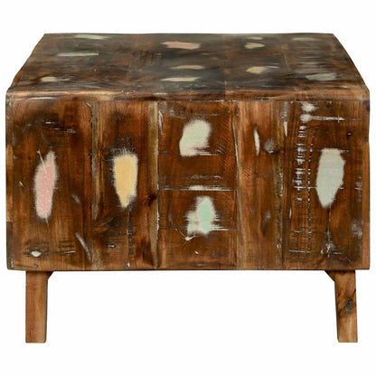 Salongbord Sofabord Tre Flerfarget 90 x 50 x 35 cm gjenvunnet heltre