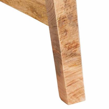 Sminkebord med hylle Brun 90 x 76 x 45 cm heltre mango