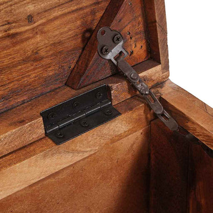 Oppbevaringskiste med lagring med lås Flerfarget gjenvunnet heltre