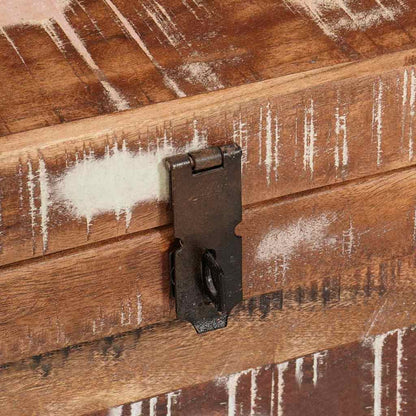 Oppbevaringskiste med lagring med lås Flerfarget gjenvunnet heltre