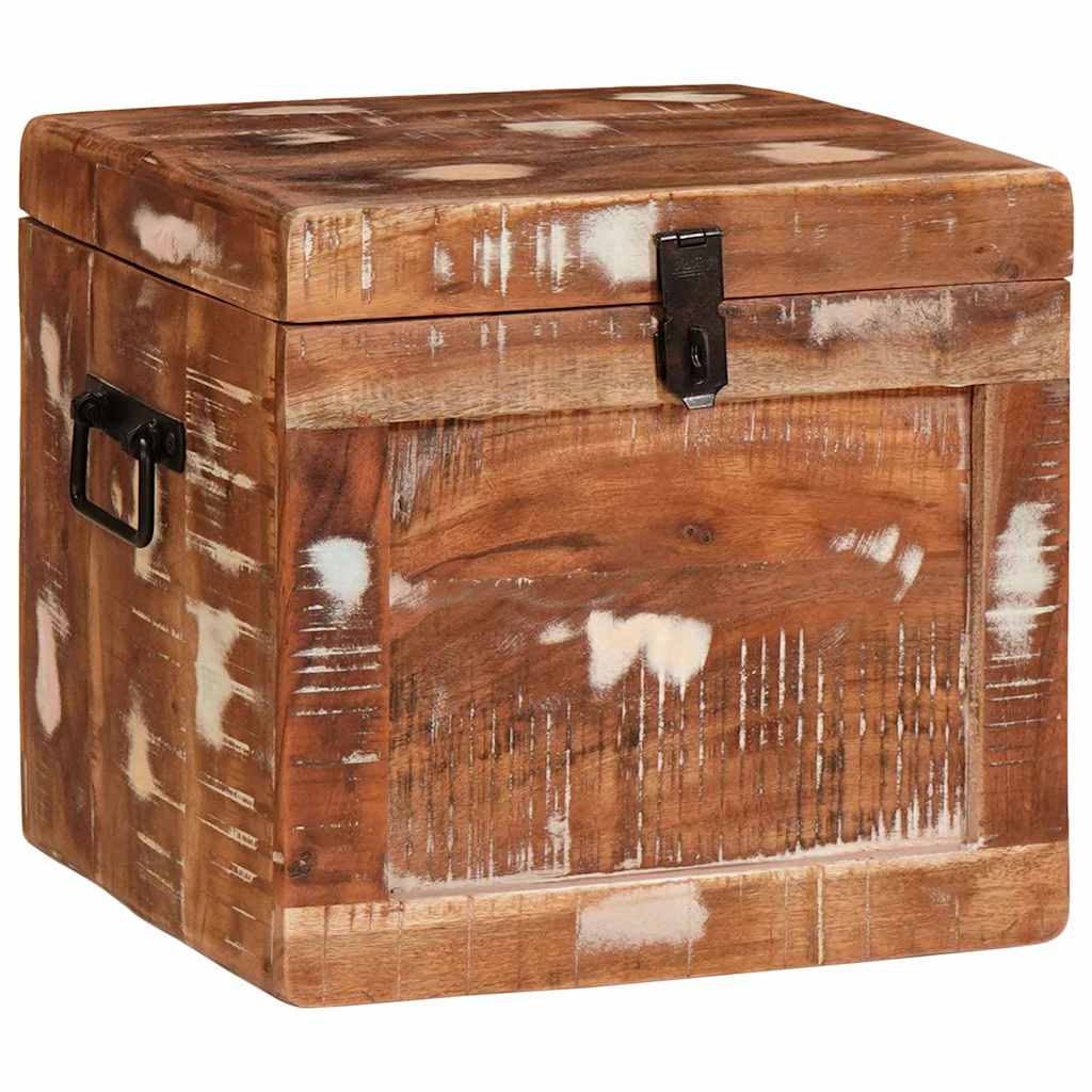 Oppbevaringskiste med lagring med lås Flerfarget gjenvunnet heltre