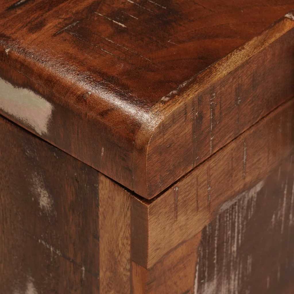 Oppbevaringskiste med lagring 70 x 35 x 40 cm gjenvunnet heltre