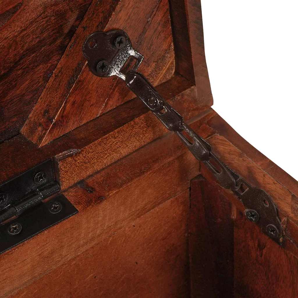 Oppbevaringskiste med lagring 70 x 35 x 40 cm gjenvunnet heltre