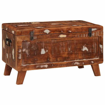 Oppbevaringskiste med lagring 70 x 35 x 40 cm gjenvunnet heltre