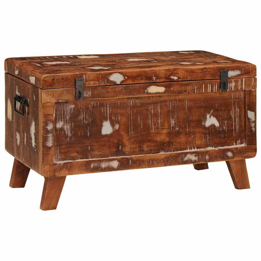 Oppbevaringskiste med lagring 70 x 35 x 40 cm gjenvunnet heltre