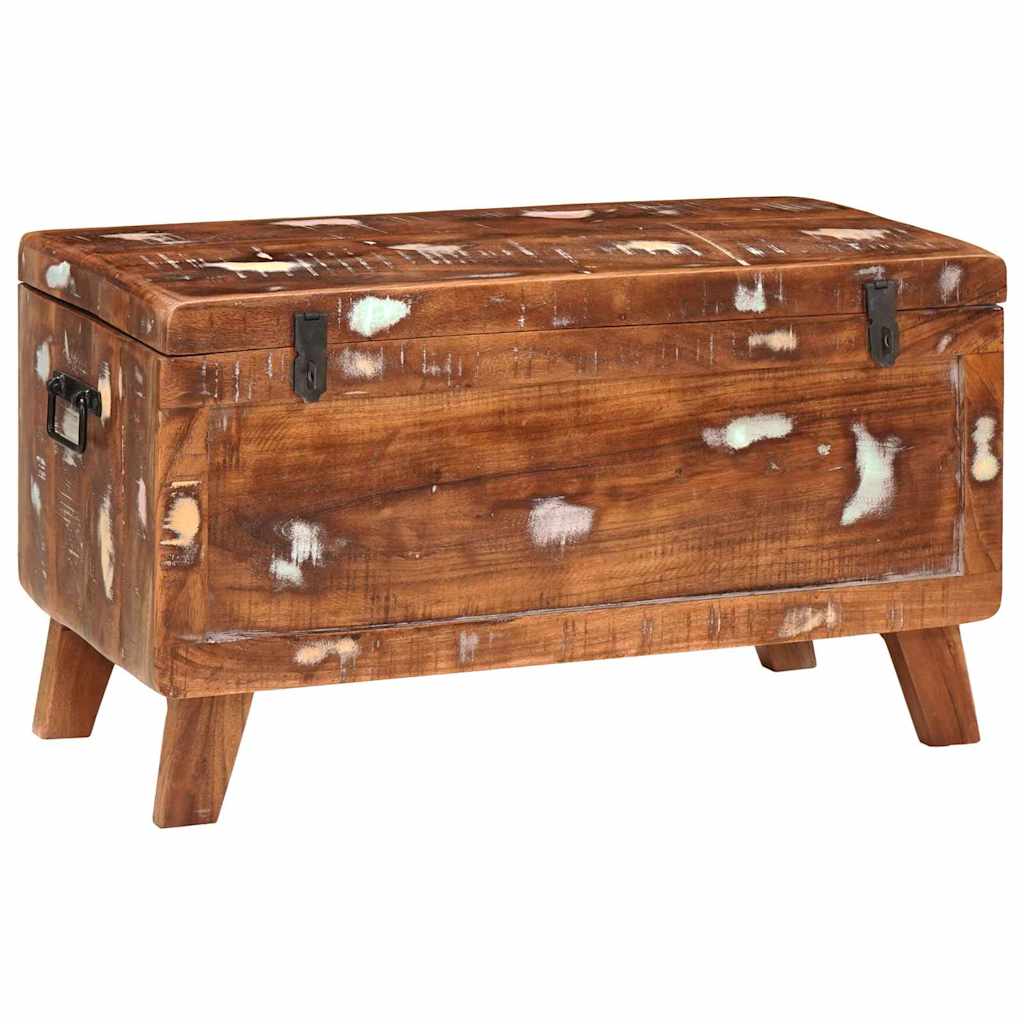 Oppbevaringskiste med lagring 70 x 35 x 40 cm gjenvunnet heltre