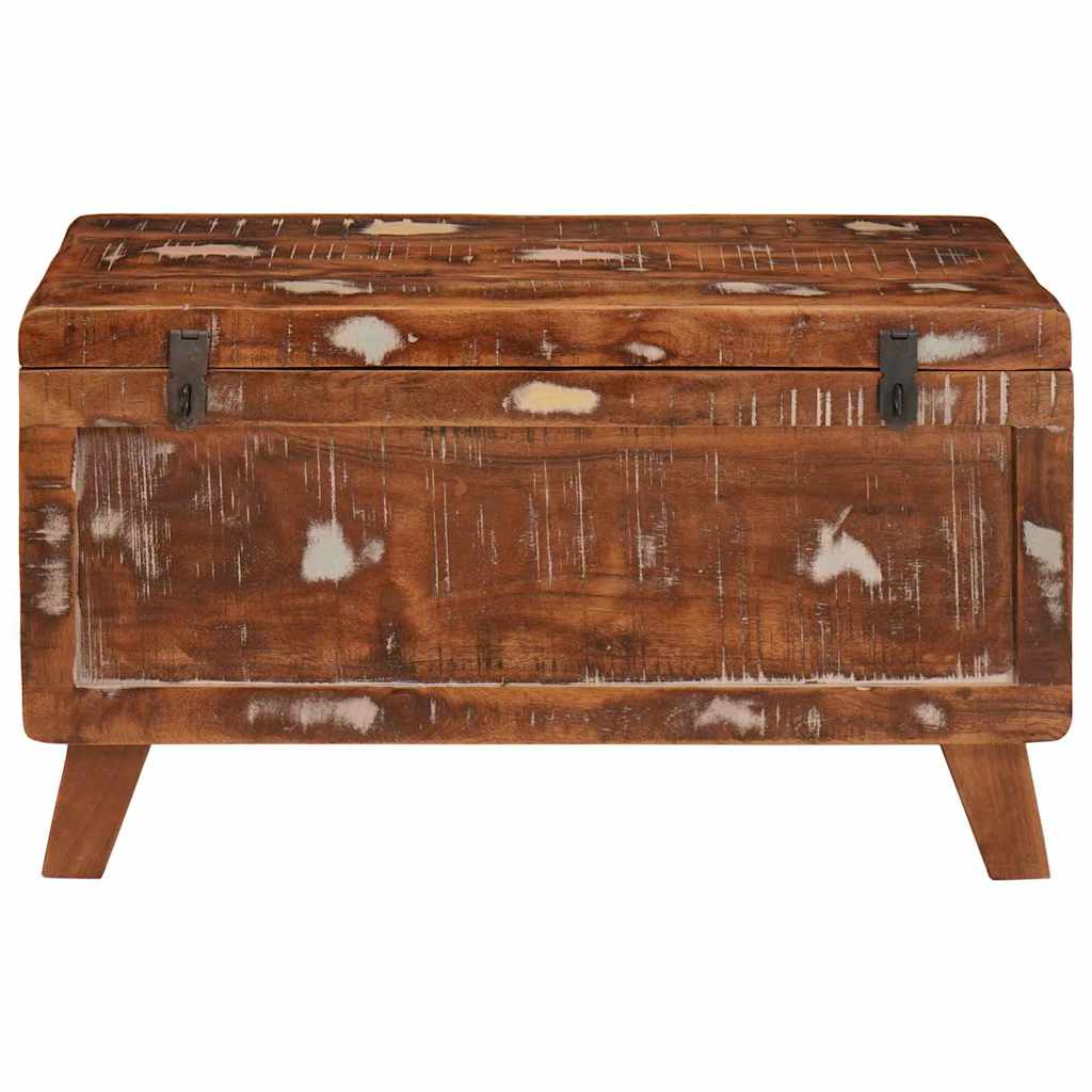 Oppbevaringskiste med lagring 70 x 35 x 40 cm gjenvunnet heltre