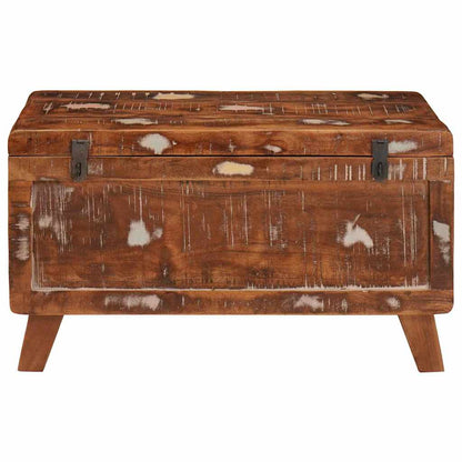 Oppbevaringskiste med lagring 70 x 35 x 40 cm gjenvunnet heltre