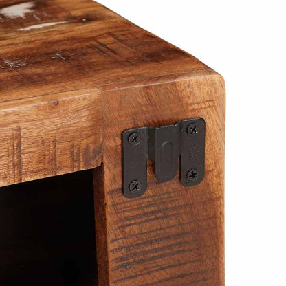 Vinstativ Vinhylle Veggmontert Brun 44 x 30 x 35 cm Solid gjenvunnet tre