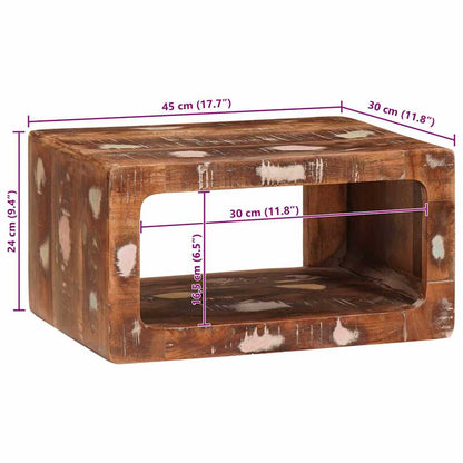 Nattbord Sengbord Tre 45 x 30 x 24 cm gjenvunnet heltre