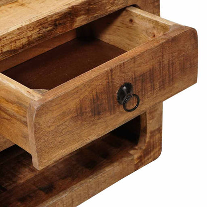 Nattbord Sengbord Tre Vegghengt med skuff Brun 40 x 30 x 36 cm heltre mango