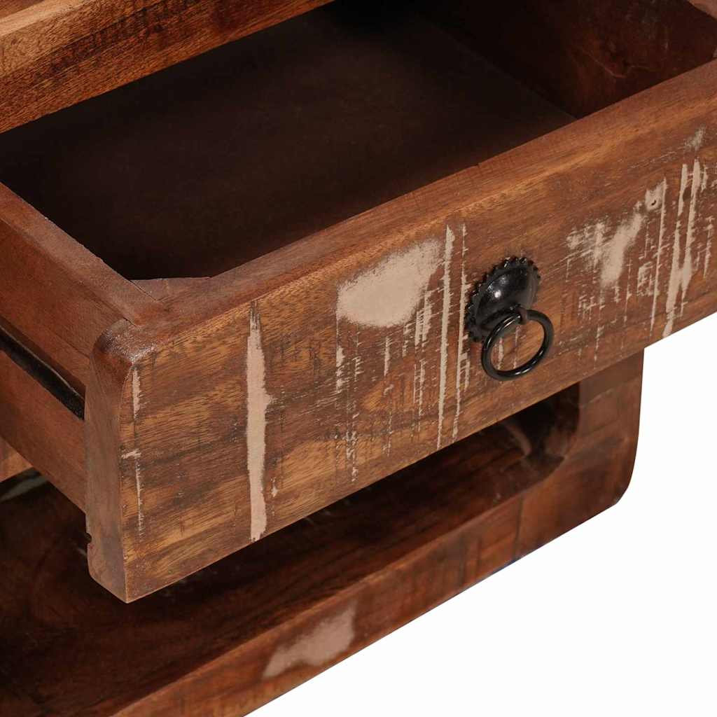 Nattbord Sengbord Tre Vegghengt Flerfarget 40 x 30 x 36 cm gjenvunnet heltre