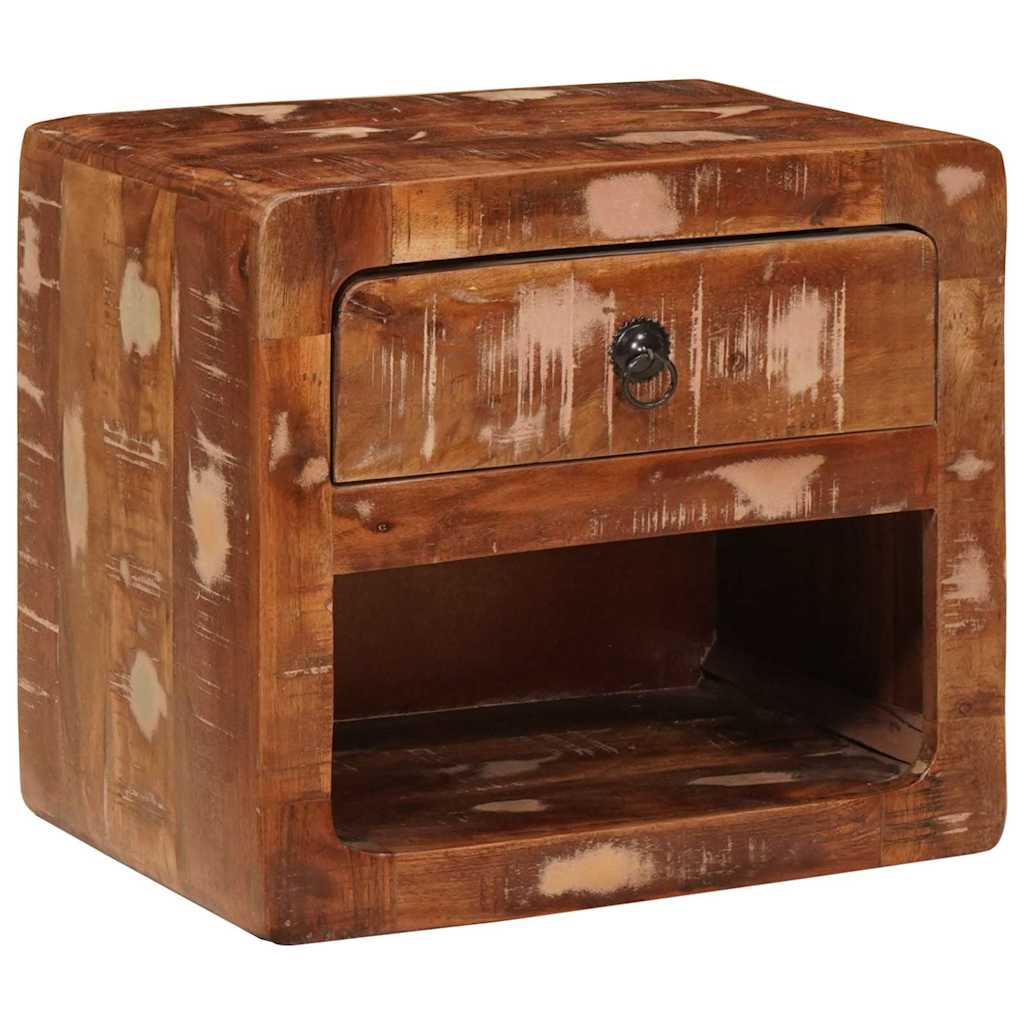 Nattbord Sengbord Tre Vegghengt Flerfarget 40 x 30 x 36 cm gjenvunnet heltre