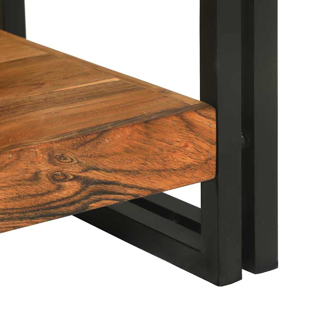 Avlastningsbord Konsollbord Brun med hylle 120 x 33 x 75 cm heltre akasie