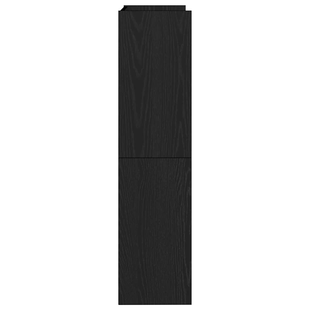 Skoskap Skohylle Skobenk Svart 60x25x100 cm