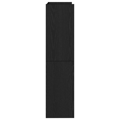 Skoskap Skohylle Skobenk Svart 60x25x100 cm