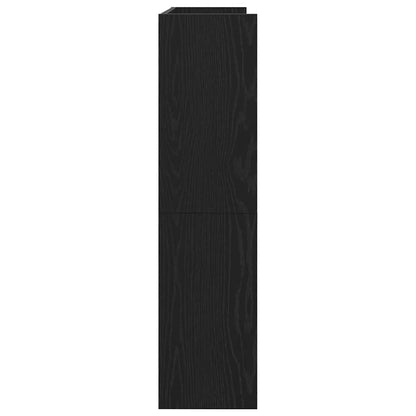 Skoskap Skohylle Skobenk Svart 80x25x100 cm